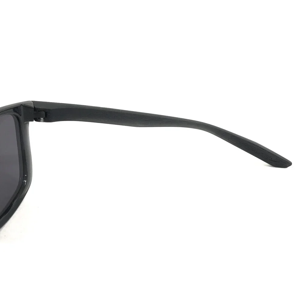 Nike Sunglasses FLIP ASCENT DJ9930 010 Shiny Black Frames Wrap with Gray Lenses
